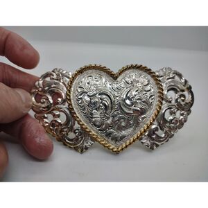 Heart Belt Buckle Crumrine 50 Years Made in USA 1998
